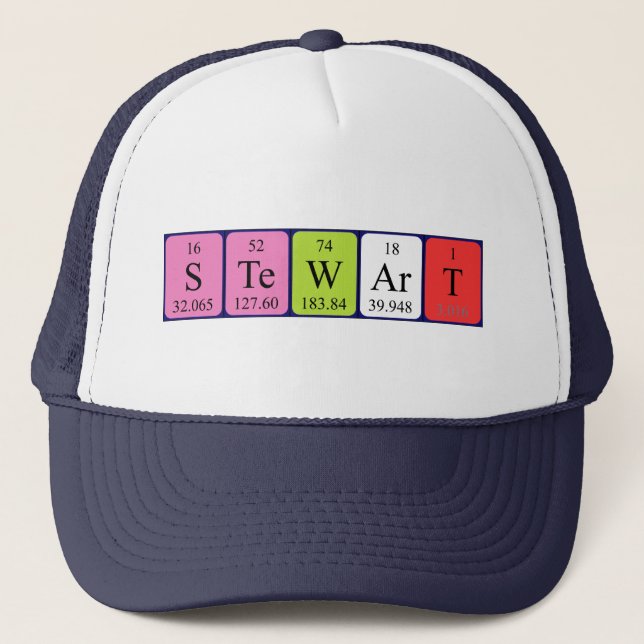 Stewart Periodenname Truckerkappe (Vorderseite)