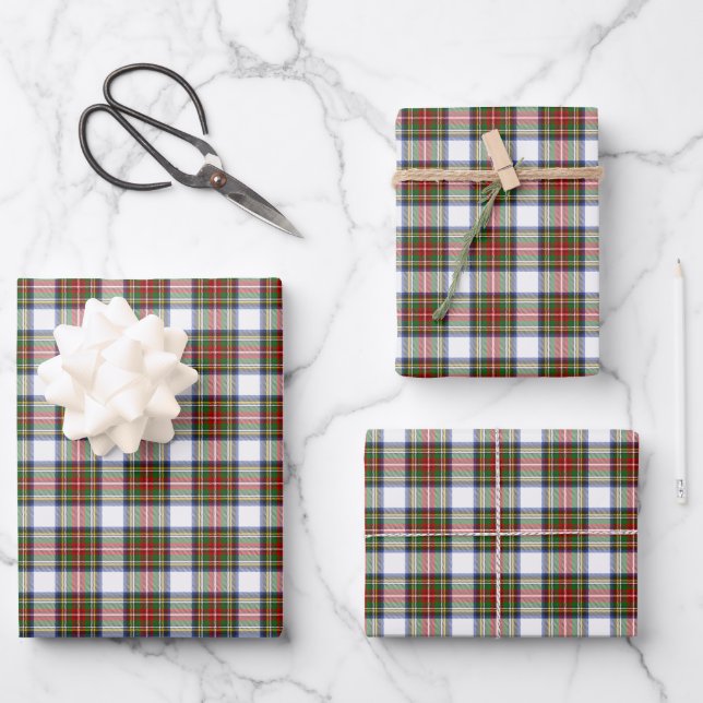 Stewart Royal Dress Kariert Scottish Pattern Alt 2 Geschenkpapier Set (Vorderseite)