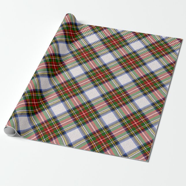 Stewart Royal Dress Kariert Scottish Pattern Geschenkpapier (Ungerollt)