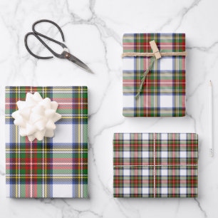 Stewart Royal Dress Kariert Scottish Pattern Geschenkpapier Set