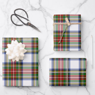 Stewart Royal Dress Kariert Scottish Pattern Ident Geschenkpapier Set
