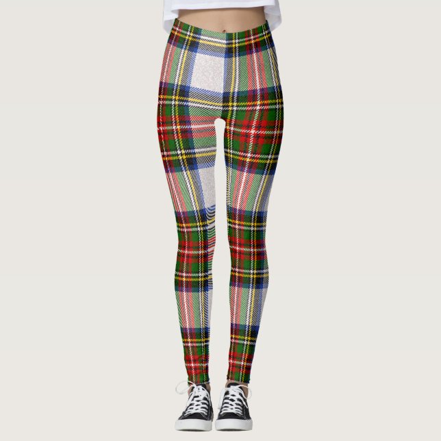 Stewart Royal Dress Kariert Scottish Pattern Leggings (Vorderseite)