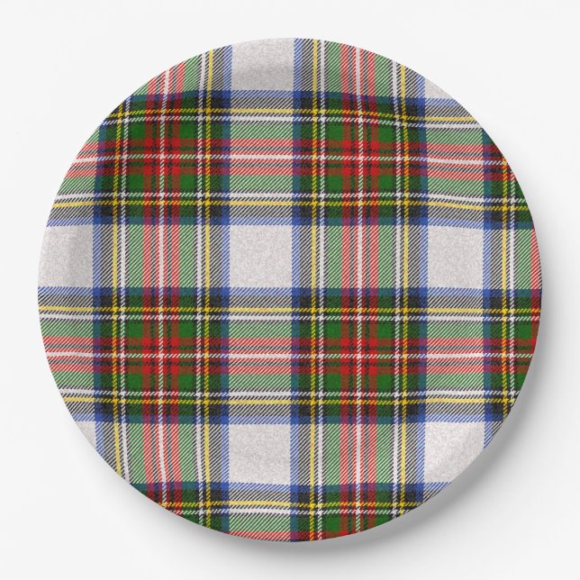 Stewart Royal Dress Kariert Scottish Pattern Pappteller (Vorderseite)
