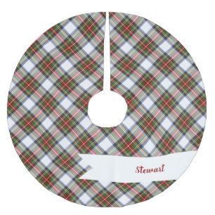 Stewart Royal Dress Tartan Ferien Karo Polyester Weihnachtsbaumdecke