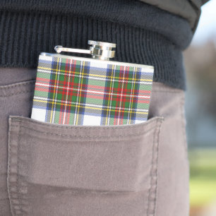 Stewart Royal Tartan Kariertes Muster Flachmann