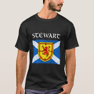 Stewart Scottish Clan Name Hoodie Scotland Flag T-Shirt