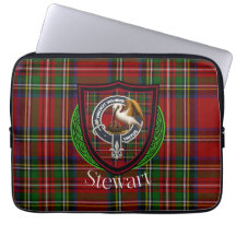 Stewart Scottish Clan Tartan und Wappen