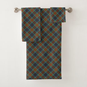 Stewart Stuart Black Clan Tartan Kariert Badhandtuch Set