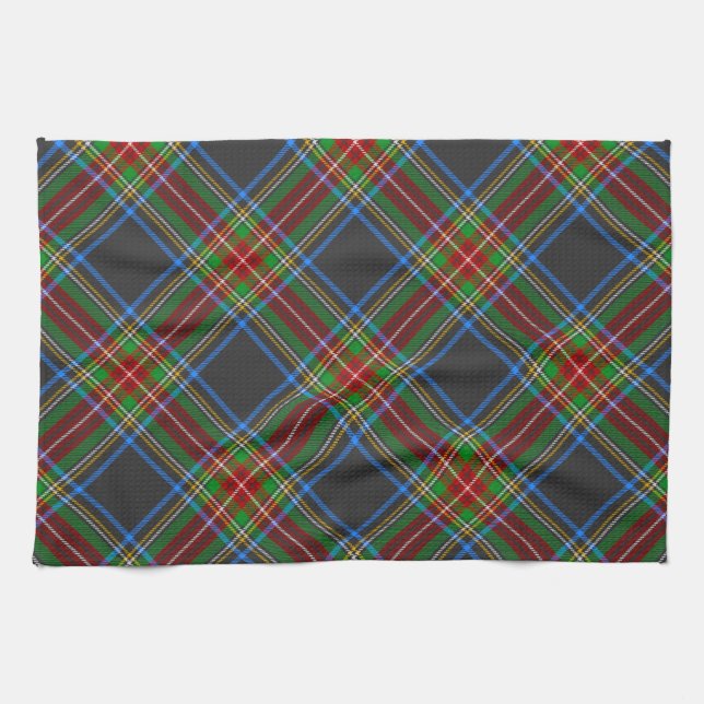 Stewart Stuart Black Clan Tartan Kariert Geschirrtuch (Horizontal)