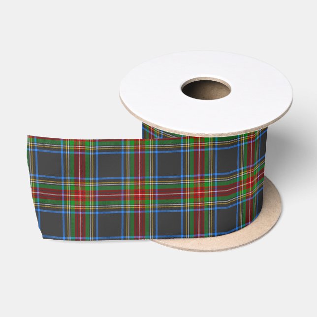 Stewart Stuart Black Clan Tartan Kariert Satinband (Spule)
