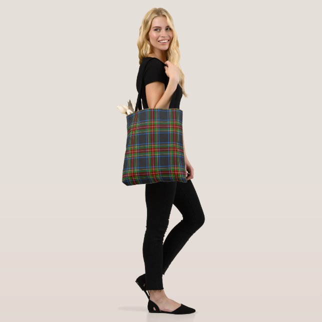 Stewart Stuart Black Clan Tartan Kariert Tasche (Am Model)