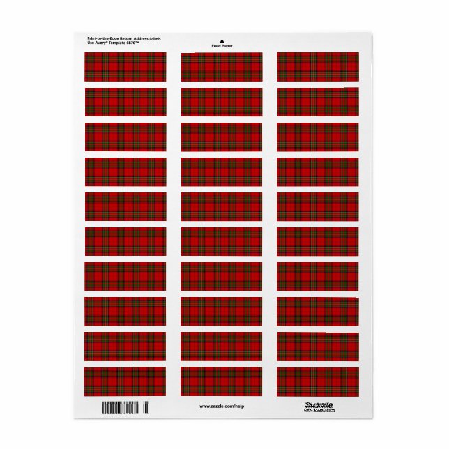 Stewart / Stuart tartan rot kariert (Vorne)