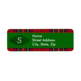 Stewart Tartan Address Label