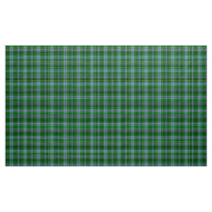 Stewart-Tartan Blau Grün und Schwarz Karierter Sto Stoff