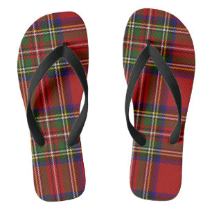 Stewart Tartan Kariertes schottisches Muster Flip Flops