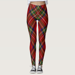 Stewart Tartan Kariertes schottisches Muster Leggings