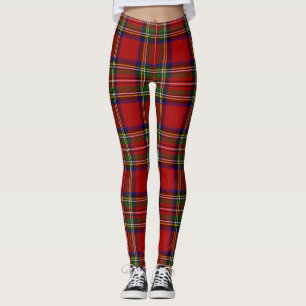 Stewart Tartan Kariertes schottisches Muster Leggings