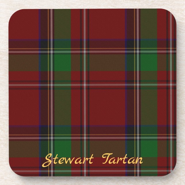 Stewart Tartan Untersetzer Wedding Gift Set 6 (Vorderseite)