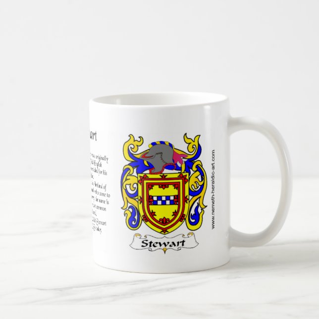 Stewart-Wappen-Tasse Kaffeetasse (Rechts)
