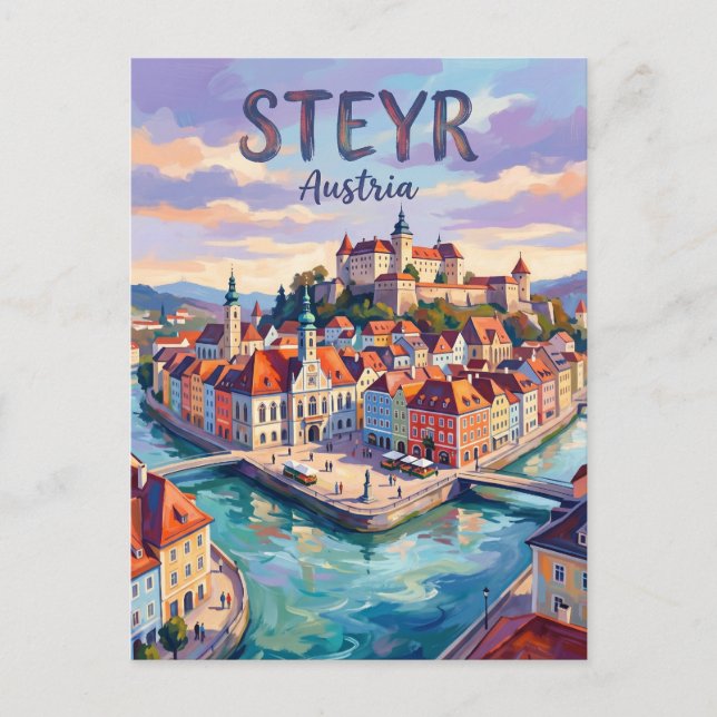 Steyr Österreich Postkarte (Vorderseite)