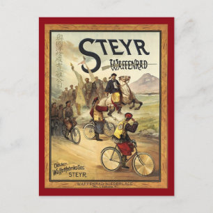 Steyr-Waffenwerbung Vintage Postkarte