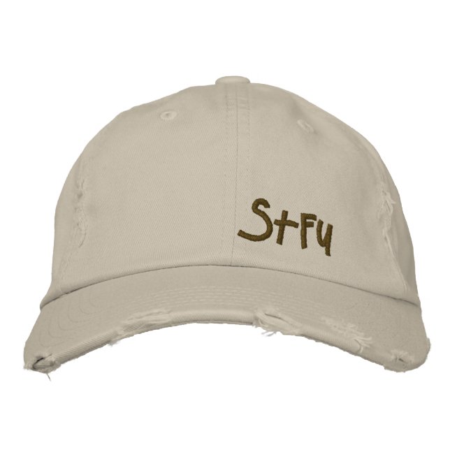 STFU Hat Bestickte Baseballkappe (Vorderseite)