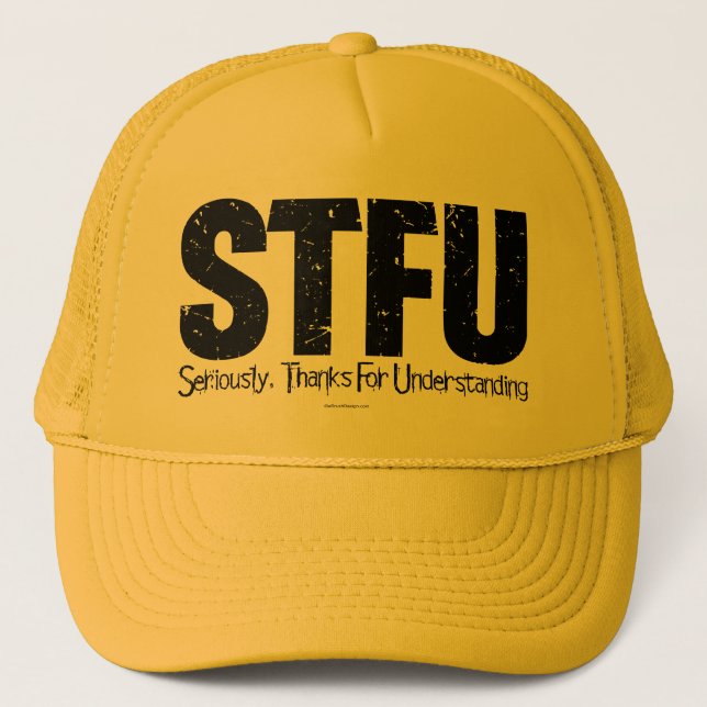 STFU: Im Ernst danke für Verständnis Truckerkappe (Vorderseite)