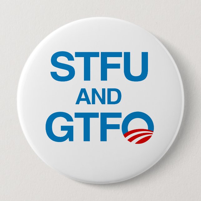 STFU UND GTFO BUTTON (Vorderseite)