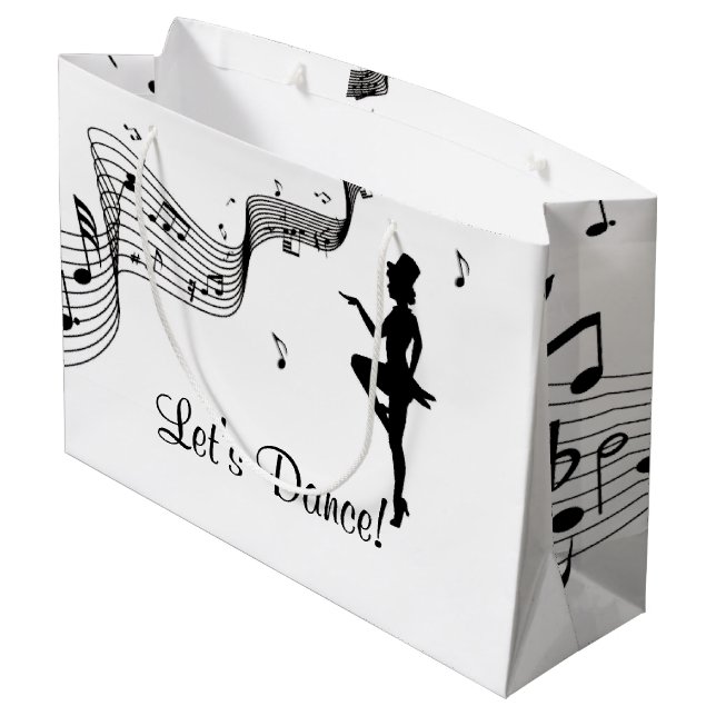 Stich Dance 3 Große Geschenktüte (Rückseite Schrägansicht)