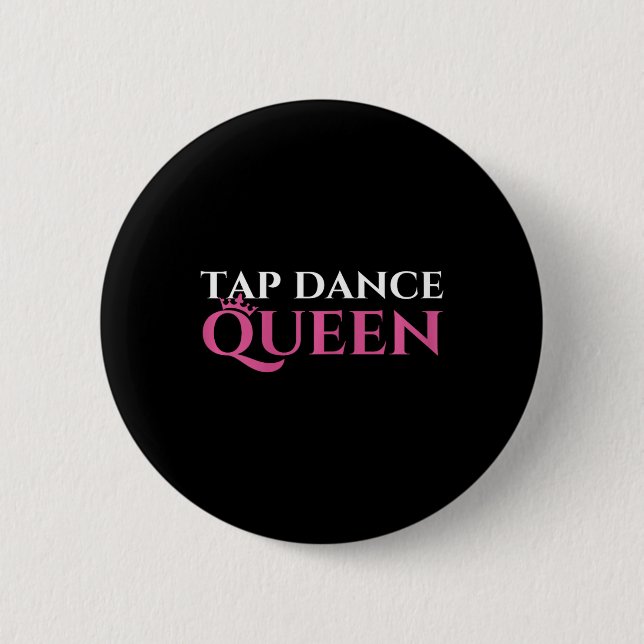 Stich Dance Queen - Stechend Tanzenthusiast Stecht Button (Vorderseite)
