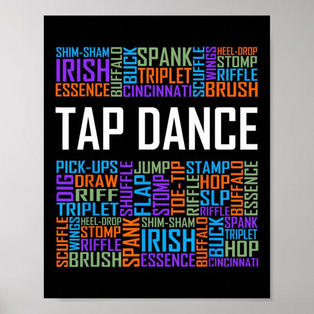 Stich Dance Words Lover Gift Stich Dancer Gifts Da Poster (Vorne)