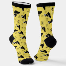 Stich Dancers Gold und Black Stich Shoes Gemustert