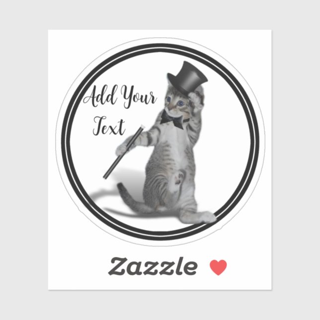 Stich Dancing Kitten Aufkleber (Blatt)