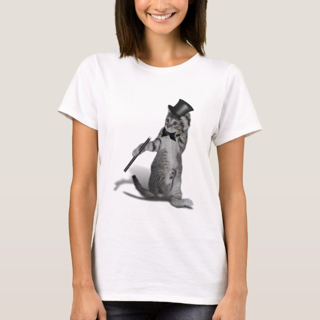 Stich Dancing Kitten T-Shirt (Vorderseite)