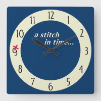 Stich in der Zeit rettet 9 Uhr - Blau