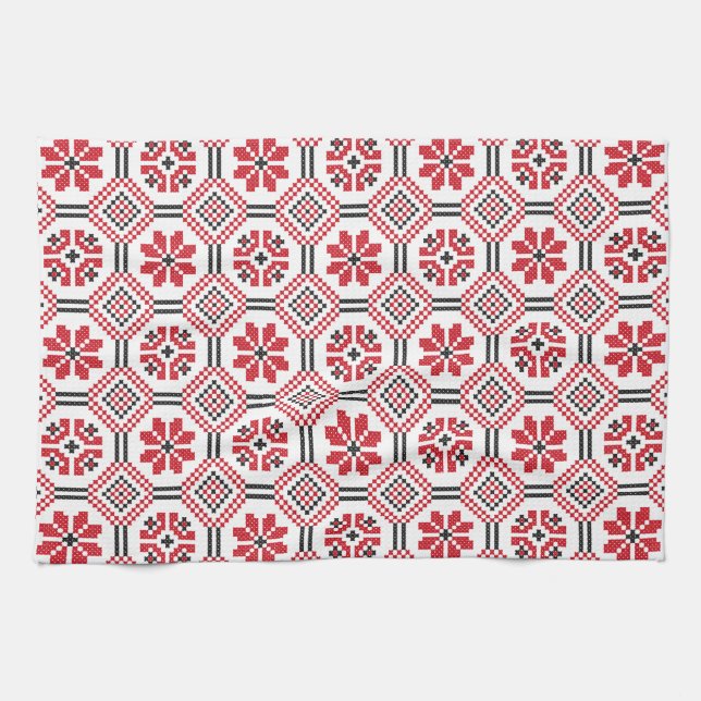 Stich-Muster Geschirrtuch (Horizontal)