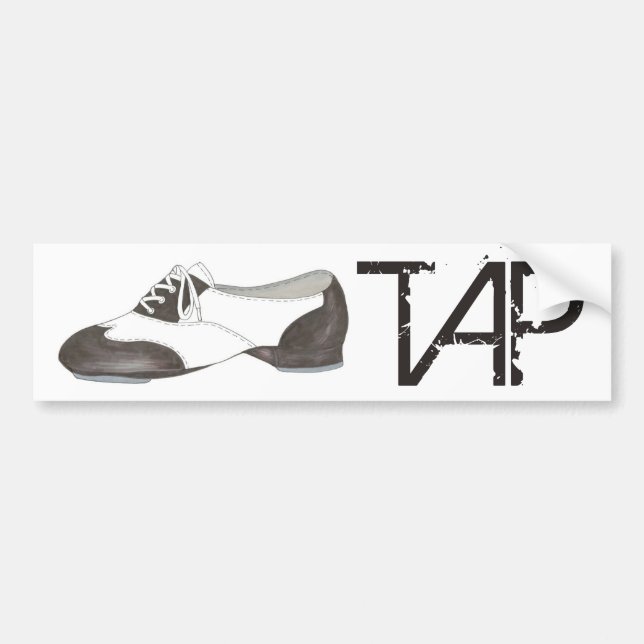STICH-Tanzlehrer Black and White Oxford Showgesche Autoaufkleber (Vorne)