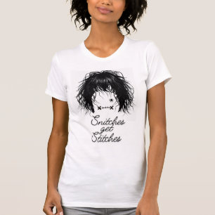 Stiche bekommen Halloween-T-Shirt T-Shirt