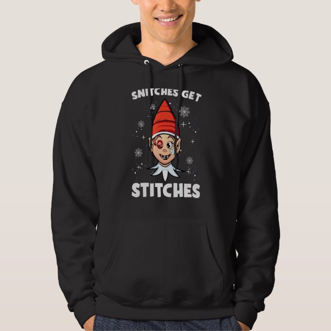 Stiche erhalten Stiche Hoodie (Vorderseite)