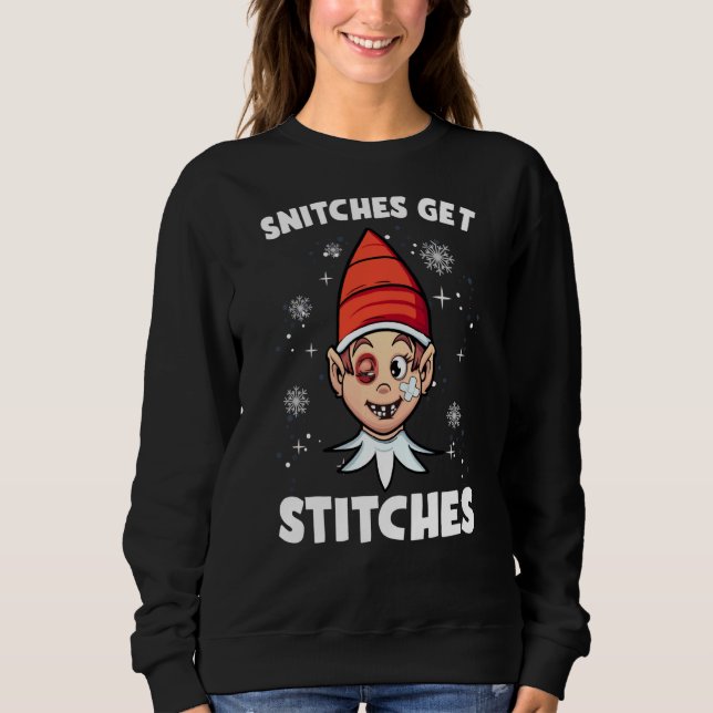 Stiche erhalten Stiche Sweatshirt (Vorderseite)