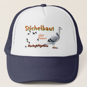 Stichelbaut laufende Tauben Truckerkappe