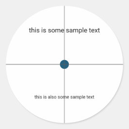 Stichprobenprüfung Runder Aufkleber