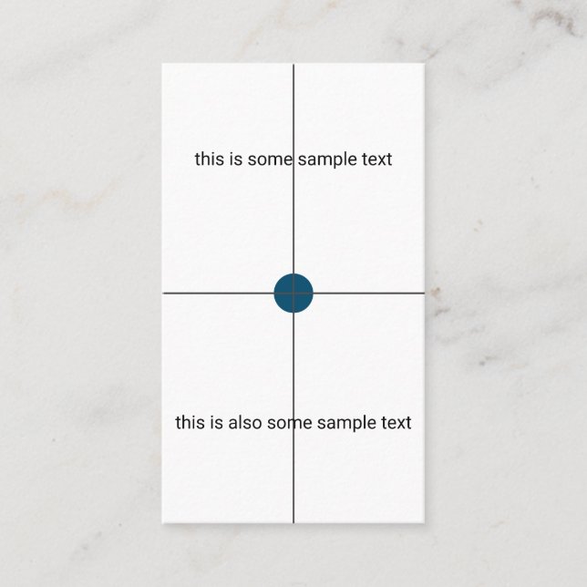 Stichprobenprüfung Visitenkarte (Vorderseite)