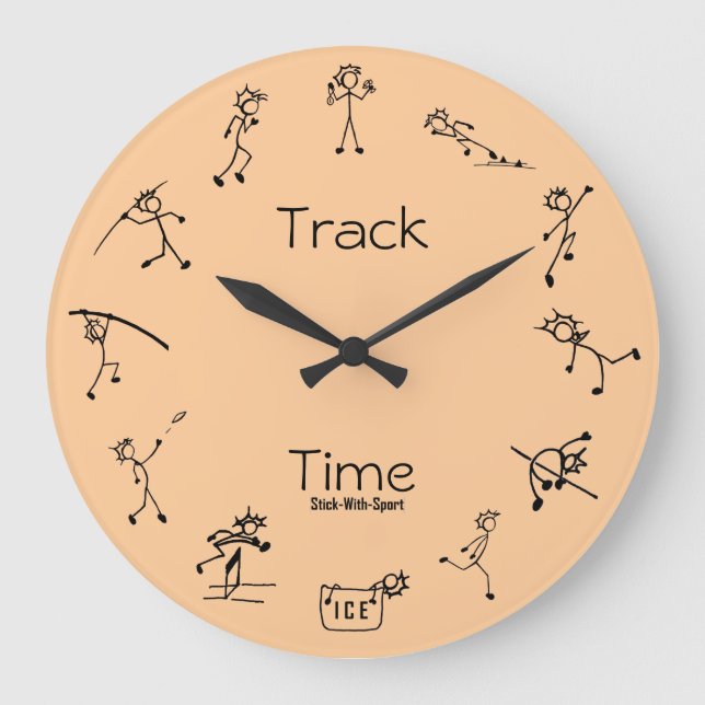 Stick Avec Sport Piste Temps Décathlon Horloge (Recto)