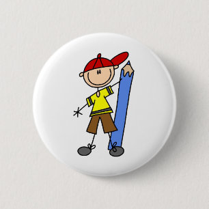 Stick Boy mit Stift Button