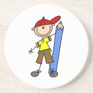 Stick Boy mit Stift Untersetzer