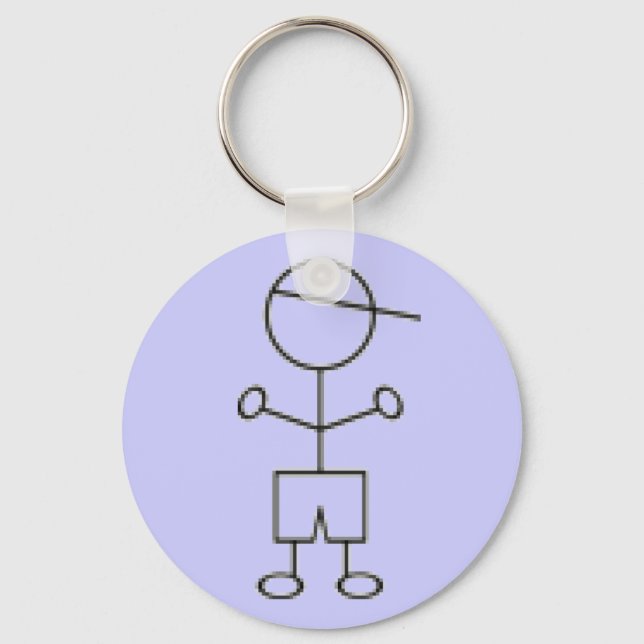 Stick Boy Schlüsselanhänger - Blue (Vorderseite)