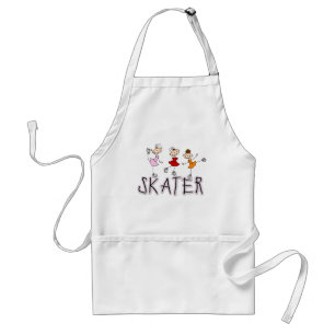 Stick-Figur-Eisläufer T-Shirts und Geschenke Schürze