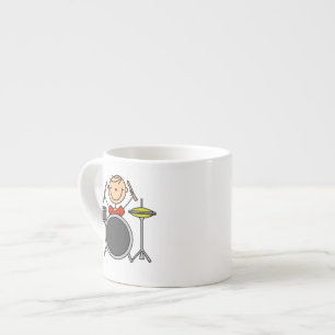 Stick-Figur Männlicher Schlagzeuger T-Shirts und G Espressotasse