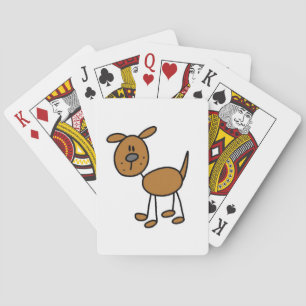 Stick Figure Dog T-Shirts und Geschenke Spielkarten